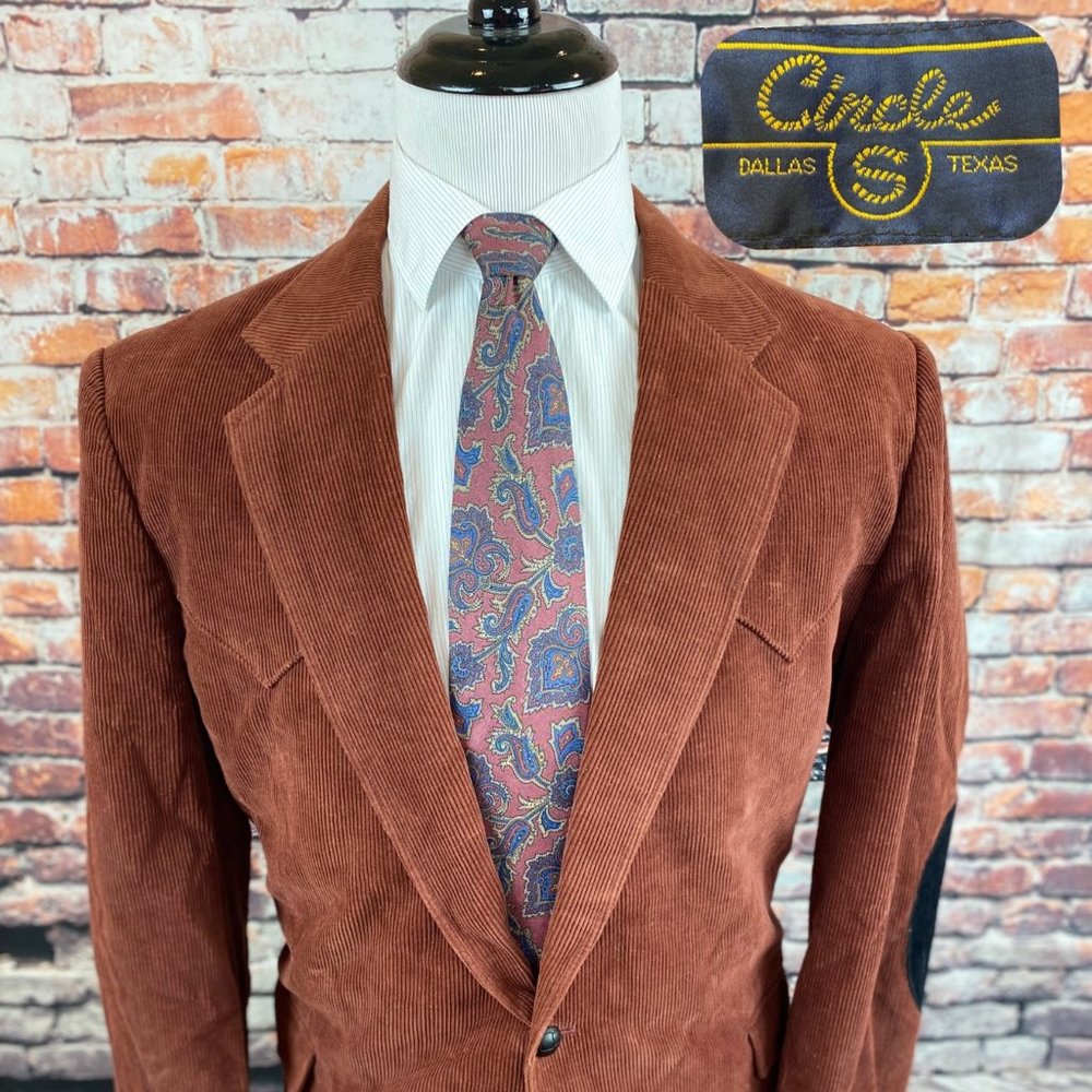 Circle S Western Maroon Black Suede Elbow Blazer